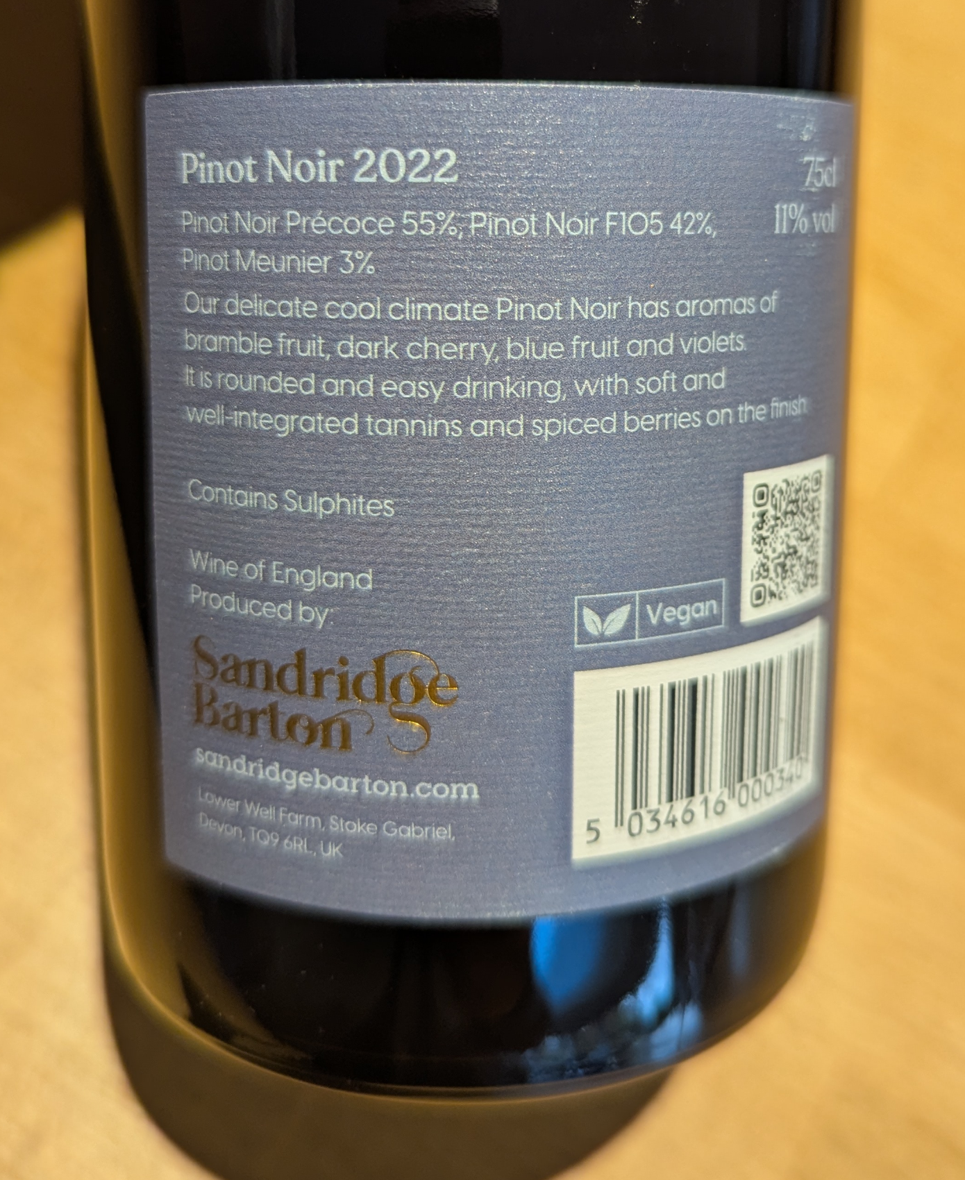 Sharpham Pinot Noir 2022 image 1