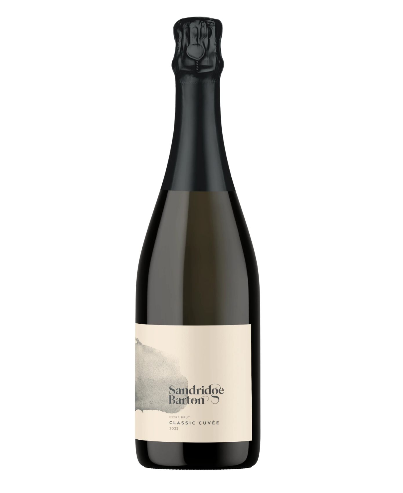 Bottle of Sandiridge Barton Classic Cuvee, English sparkling wine.